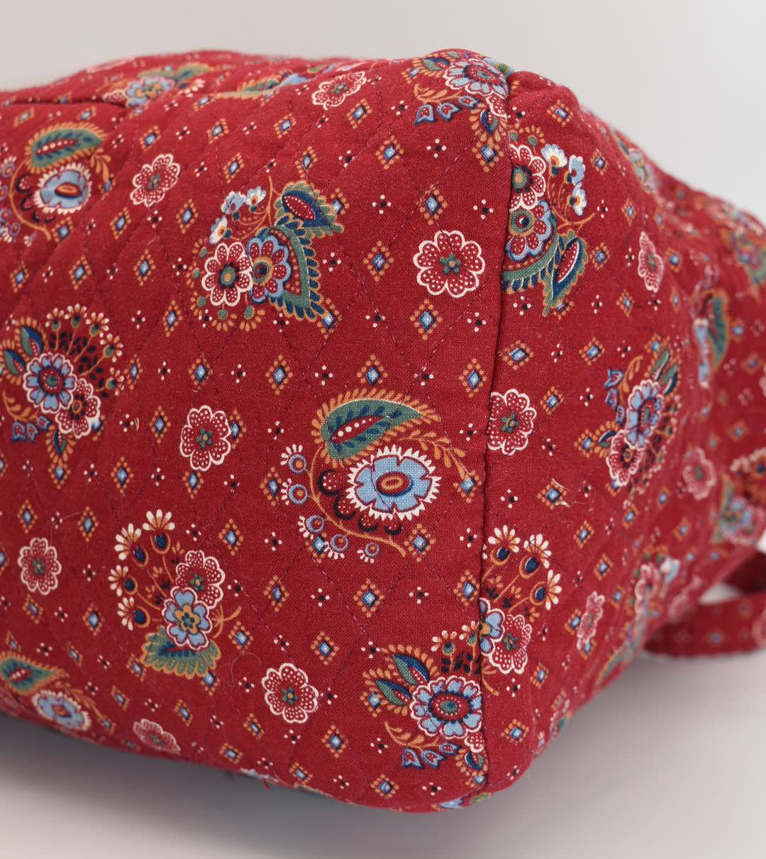 Vera Bradley Hoosier Shoulder Bag in "Provincial Red - 1986" Pattern