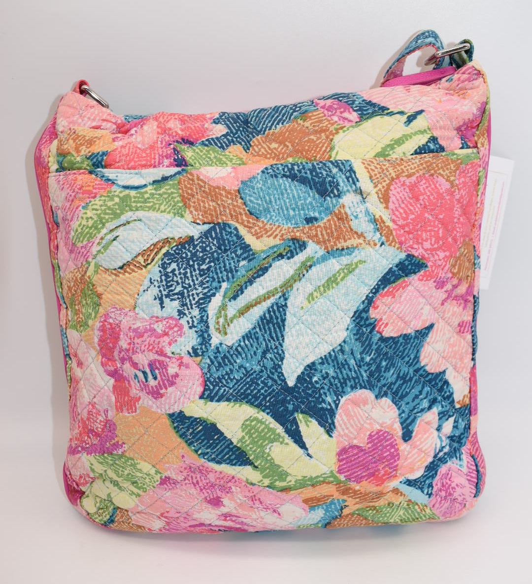 Vera Bradley Triple Zip Hipster Crossbody Bag "Superbloom" Pattern