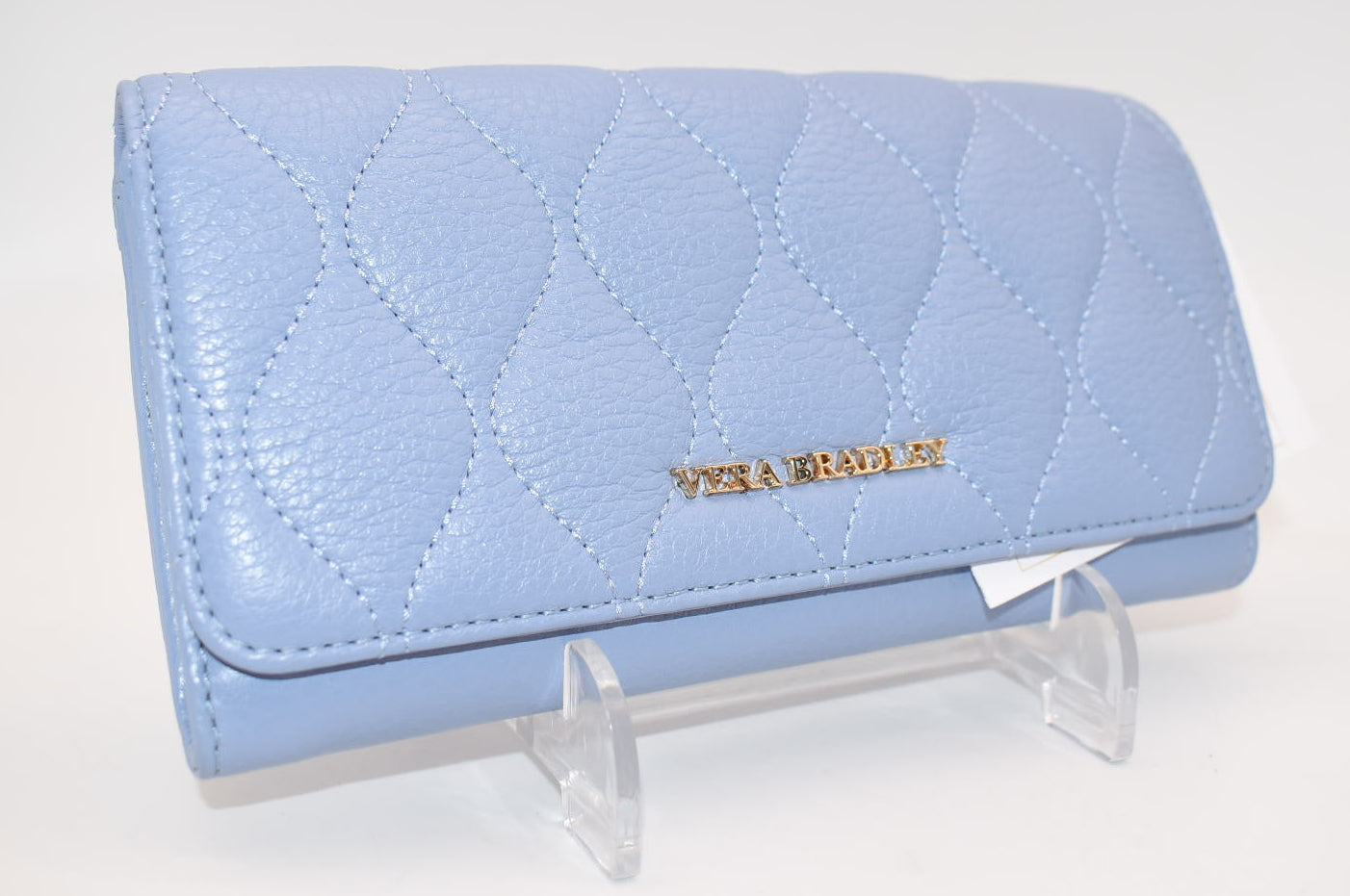 Vera Bradley Quilted Leather Audrey Wallet in Chambray