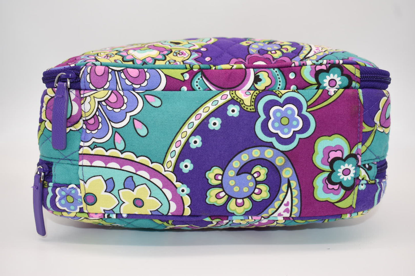 Vera Bradley Large Blush & Brush Cosmetic Travel Bag in "Heather" Pattern