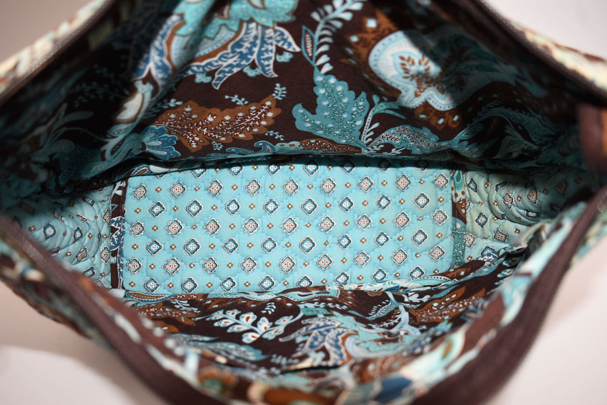 Vera Bradley Hobo Shoulder Bag in "Java Blue" Pattern