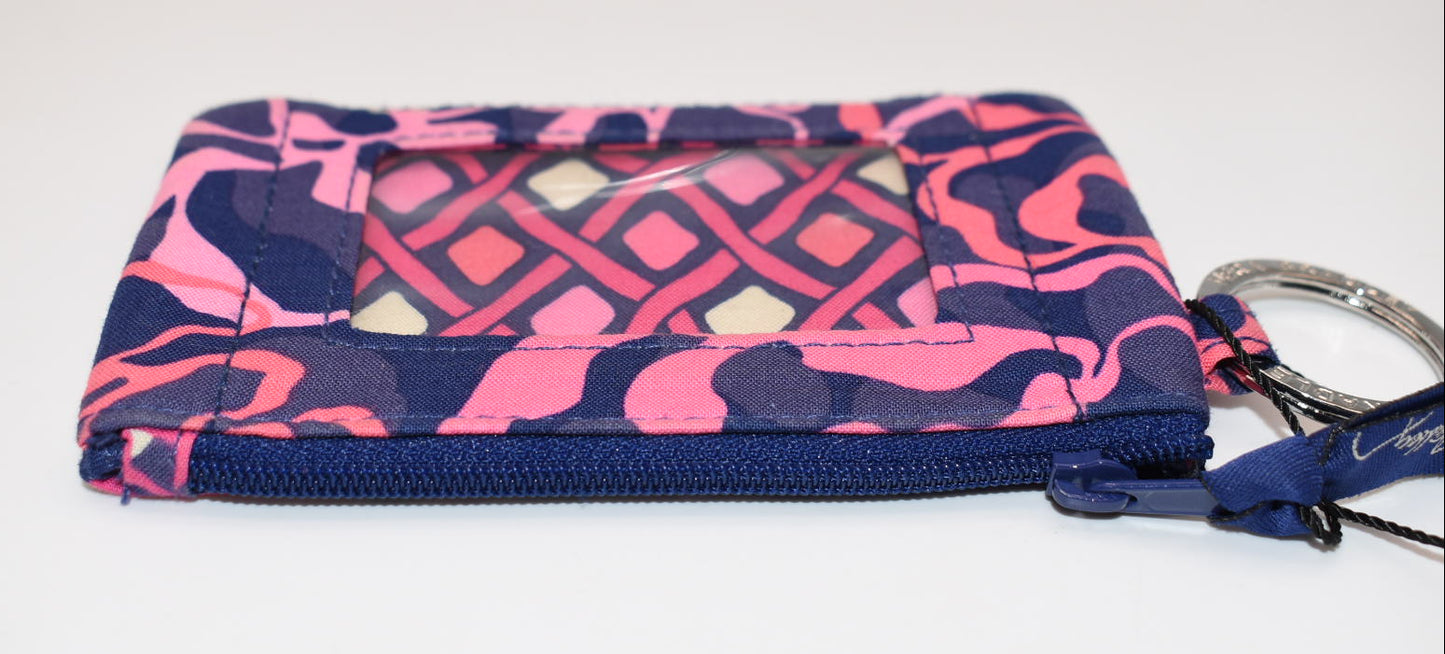 Vera Bradley Zip ID Case in "Katalina Pink" Pattern