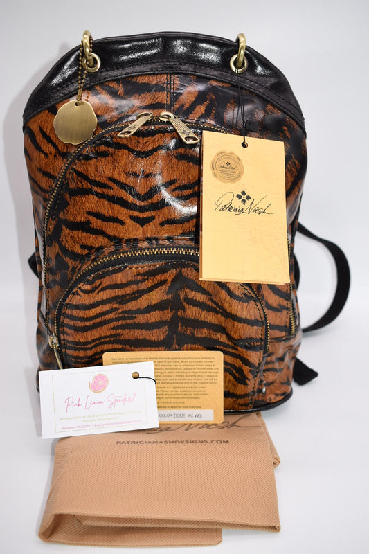 Patricia Nash Alencon Backpack in Tiger Print