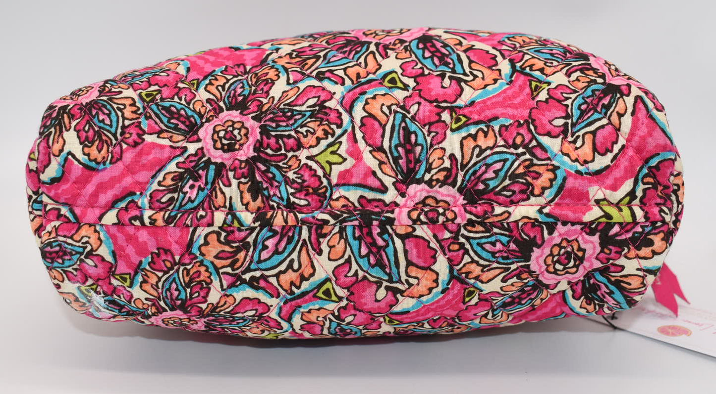 Vera Bradley Large Cosmetic/ Toiletry Bag in "Sunburst Floral" Pattern
