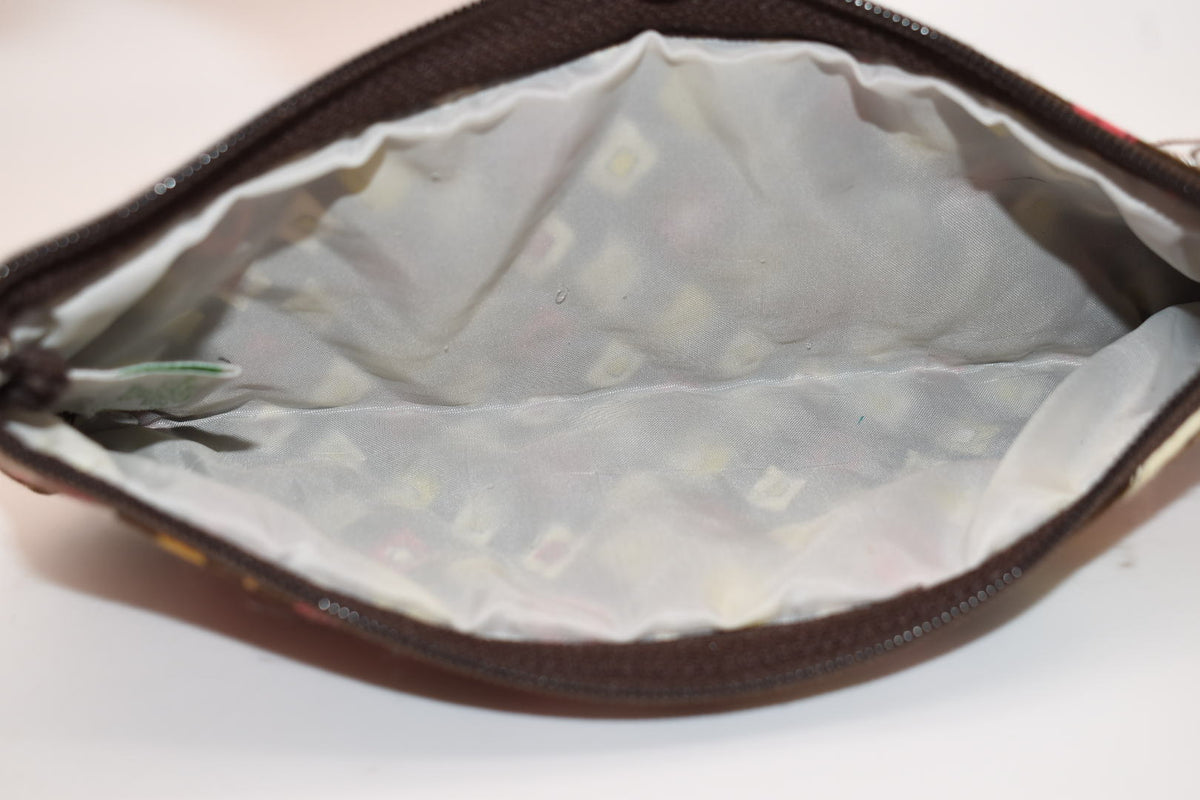Vera Bradley Cosmetic Brush and Pencil Zip Pouch in "Pucchini" Pattern