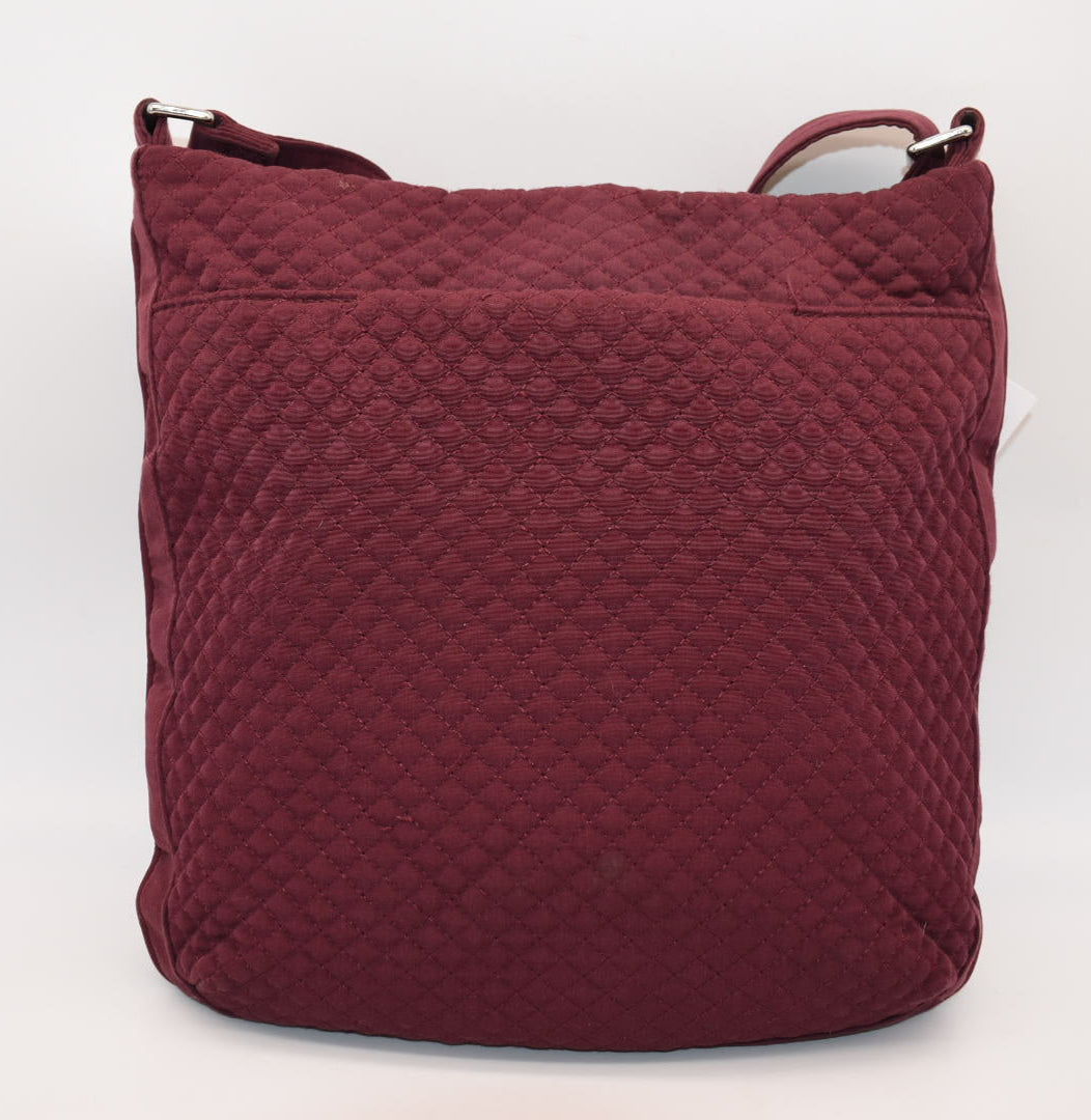 Vera Bradley Microfiber Triple Zip Hipster Crossbody Bag in "Hawthorn Rose"