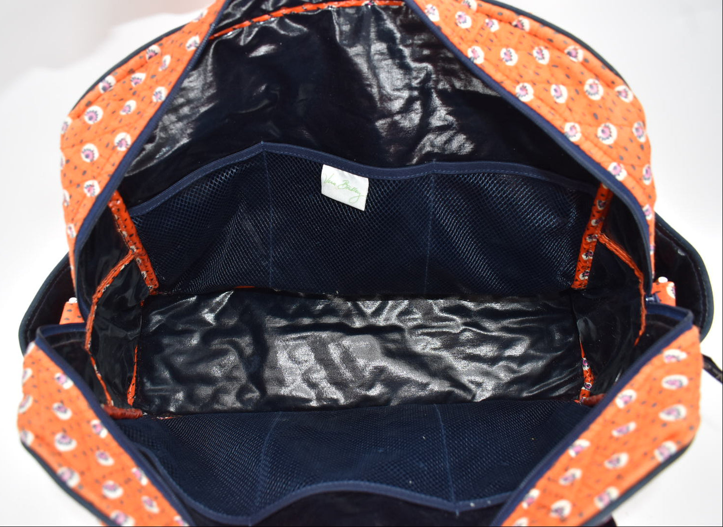 Vera Bradley Make-a-Change Diaper Bag in "Rio: Rosie Orange" Pattern