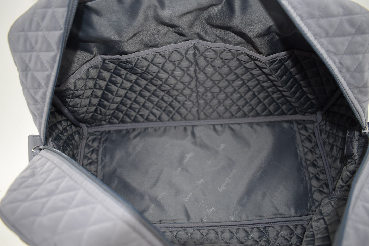 Vera Bradley Microfiber Weekender Travel Bag in Gray