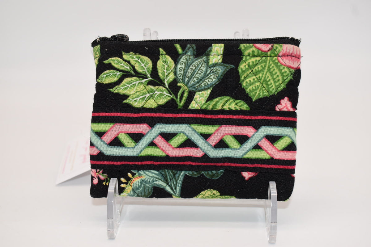 Vera Bradley Zip Coin Wallet in "Botanica" Pattern
