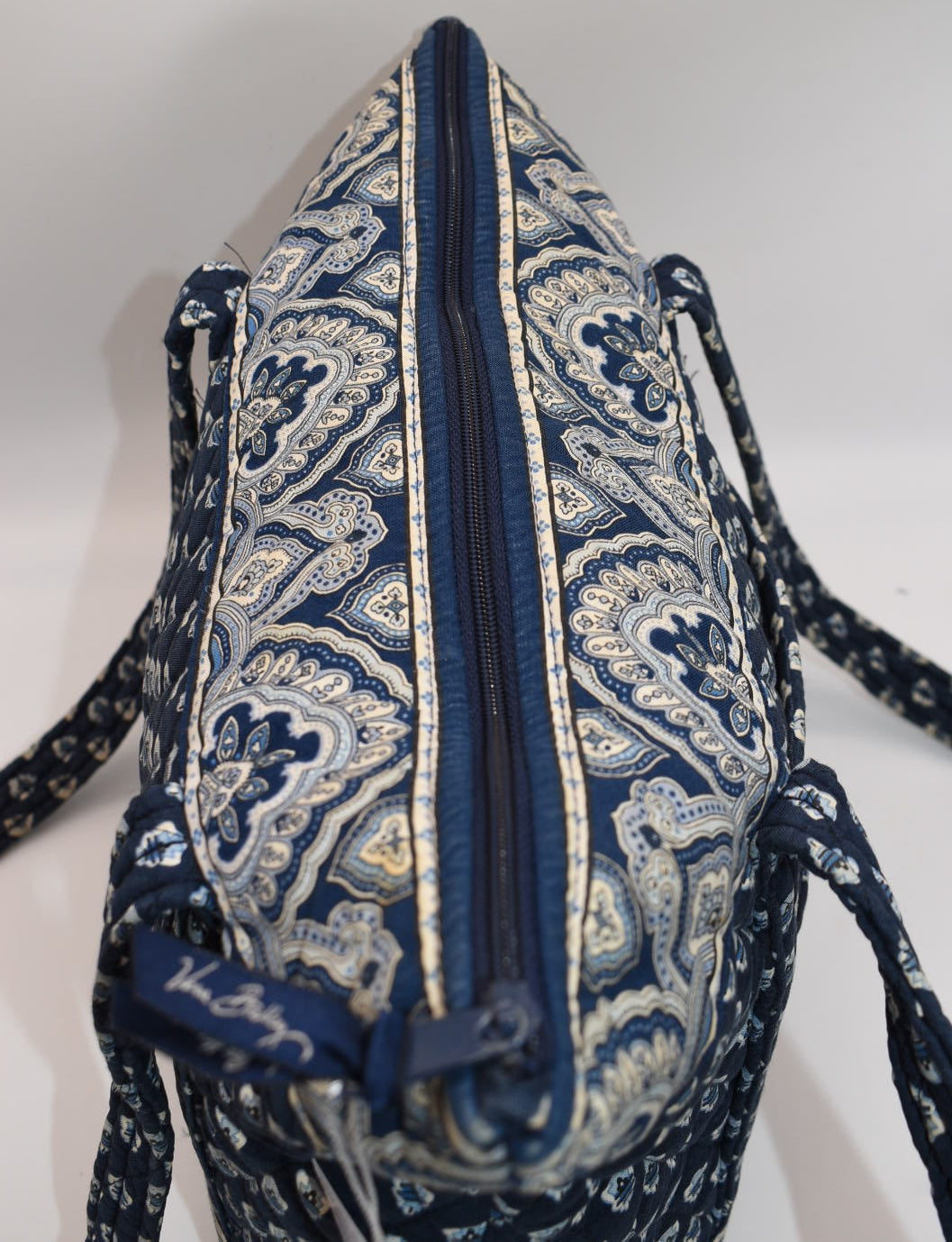 Vera Bradley Villager Tote Bag in "Nantucket Navy" Pattern