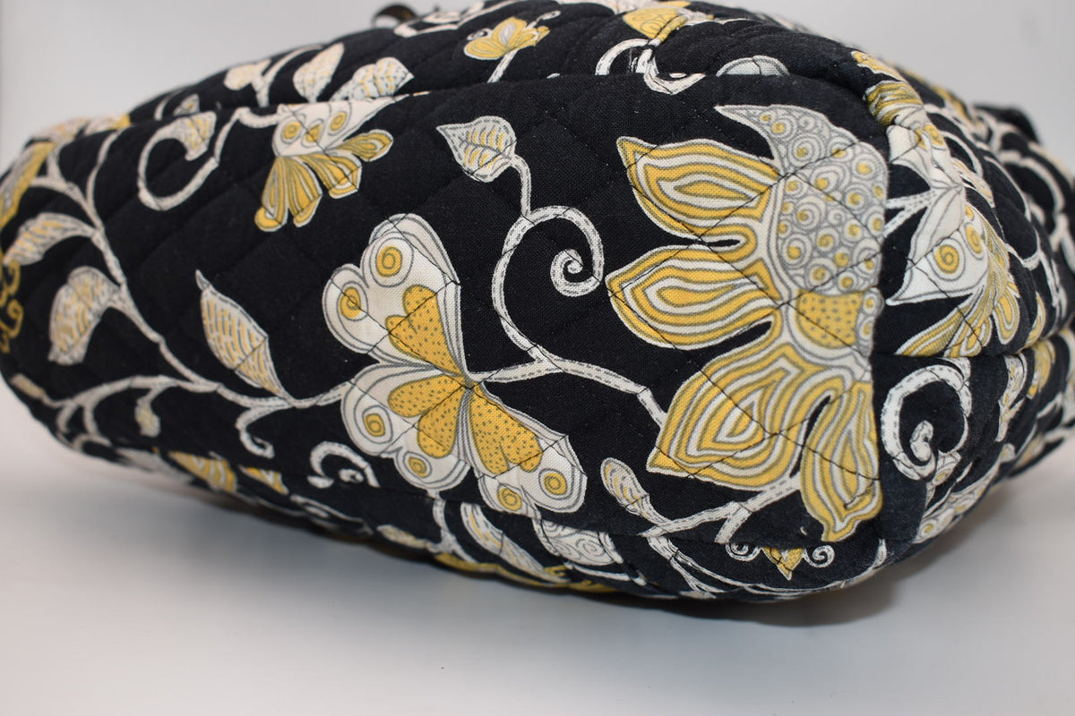 Vera Bradley Villager Tote Bag in "Yellow Bird" Pattern