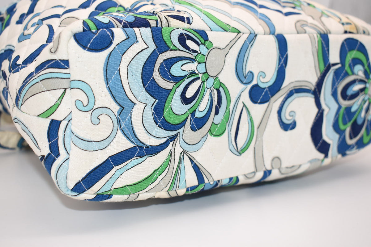 Vera Bradley Villager Tote Bag in "Mediterranean White" Pattern