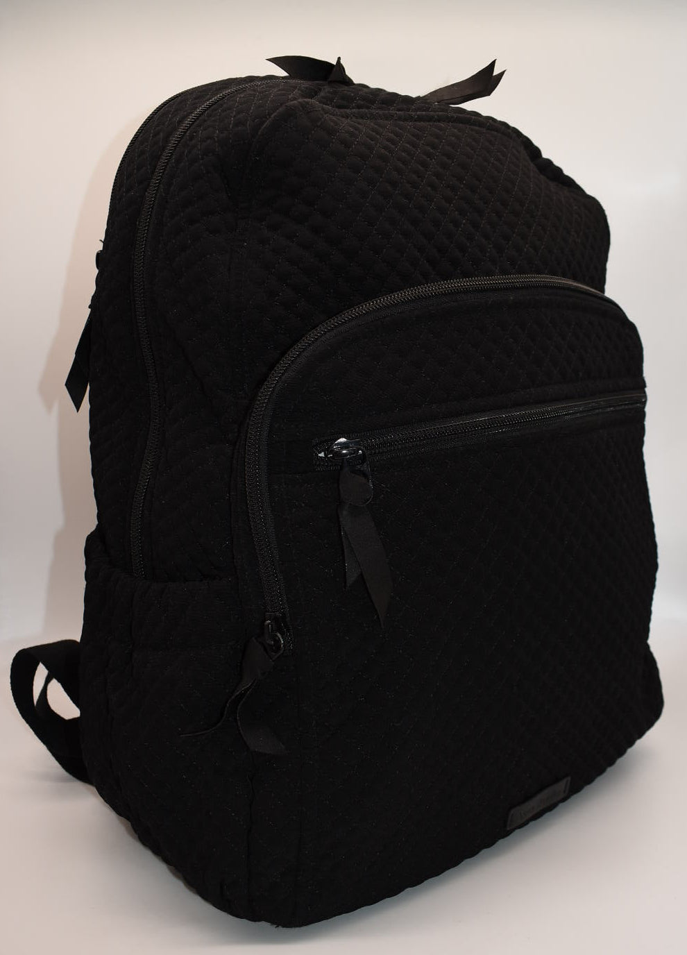 Vera Bradley Microfiber Campus Backpack in Black