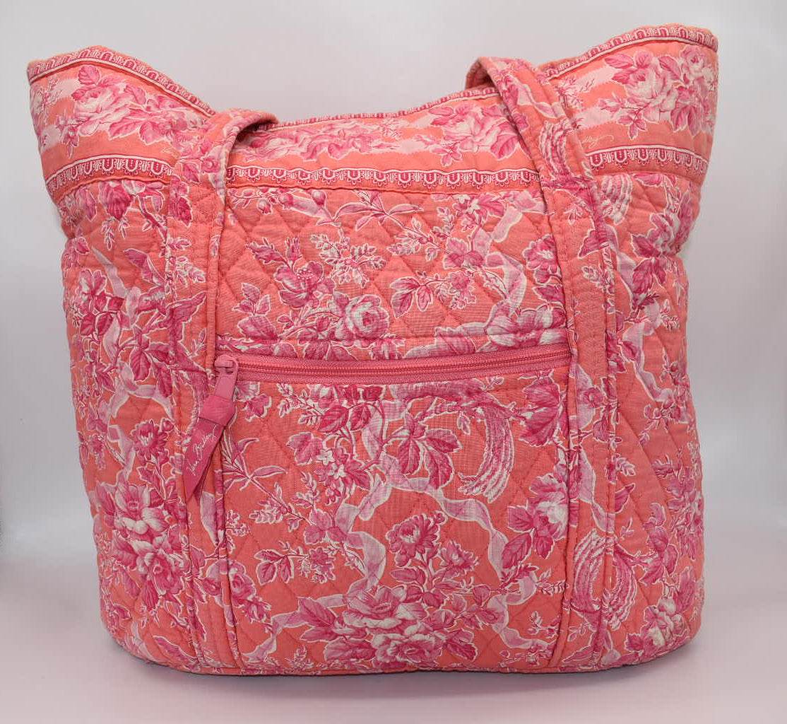 Vera Bradley Large Vera Tote Bag in "Hope Toile" Pattern