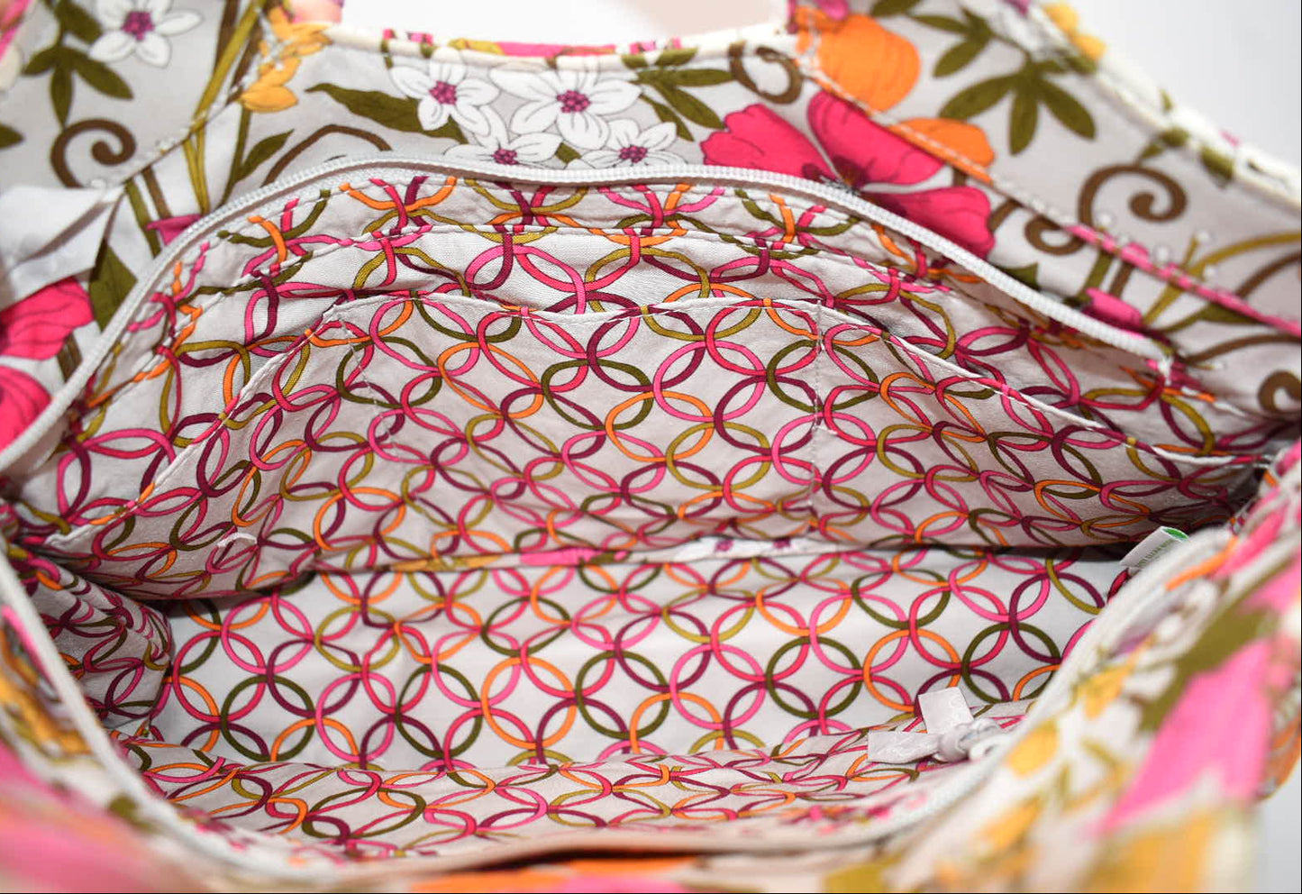 Vera Bradley Abby Top-Handle Tote Bag in "Tea Garden" Pattern