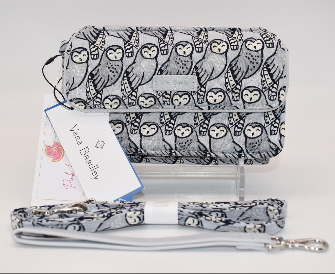 Vera Bradley Iconic RFID All in One Crossbody Bag in "Owls" Pattern