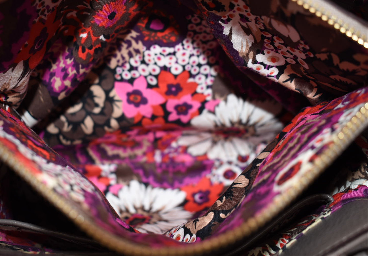 Vera Bradley Quilted Leather Large Emma Satchel Bag