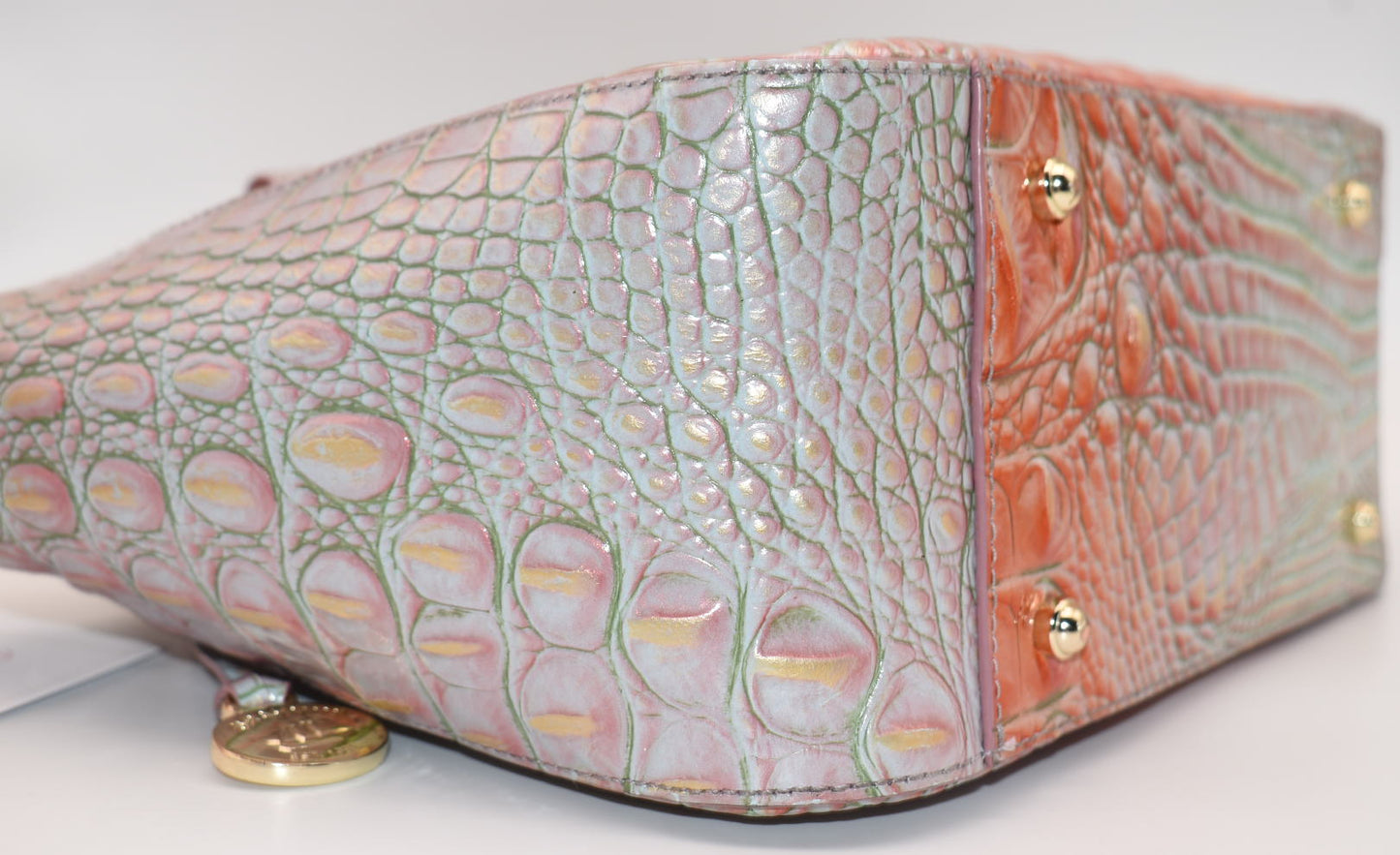 Brahmin Small Ashlee Satchel Bag in Flirty Ombre Melbourne