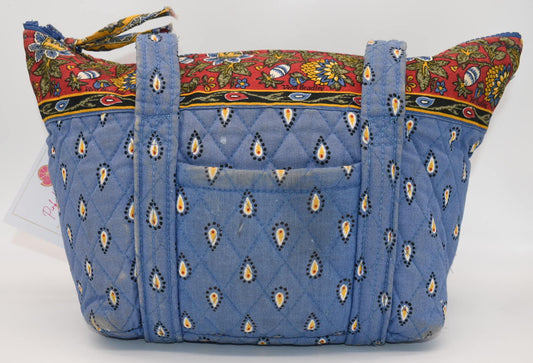 Vera Bradley Paddy Tote Bag in "French Blue Paisley" Pattern
