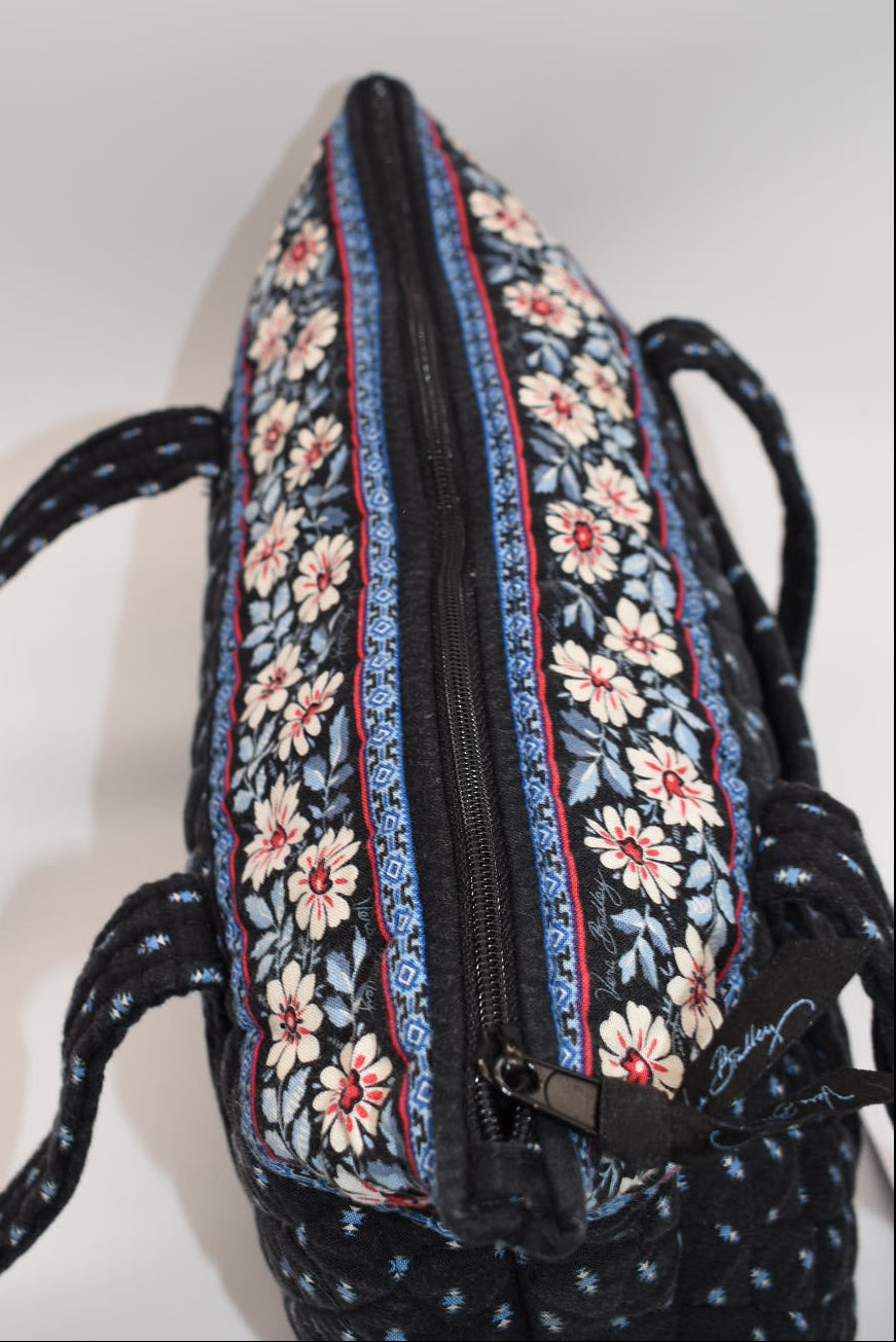 Vera Bradley Large Betsy Shoulder Bag in "Alpine Black" Pattern