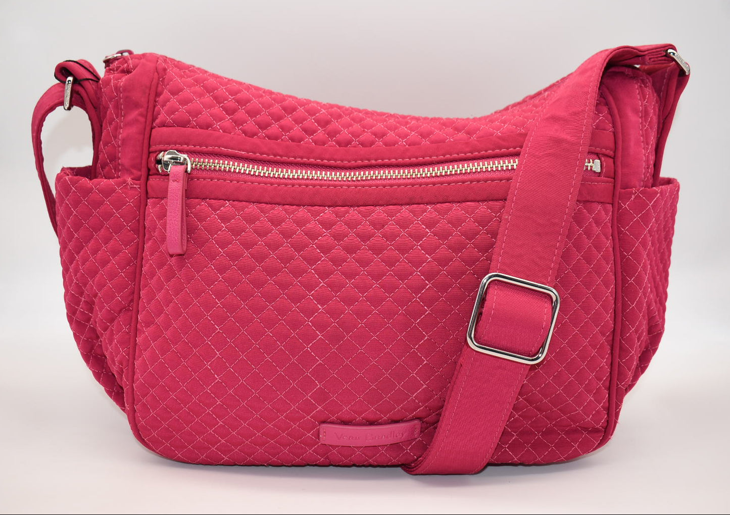 Vera Bradley Microfiber On The Go Convertible Shoulder Bag in Passion Pink