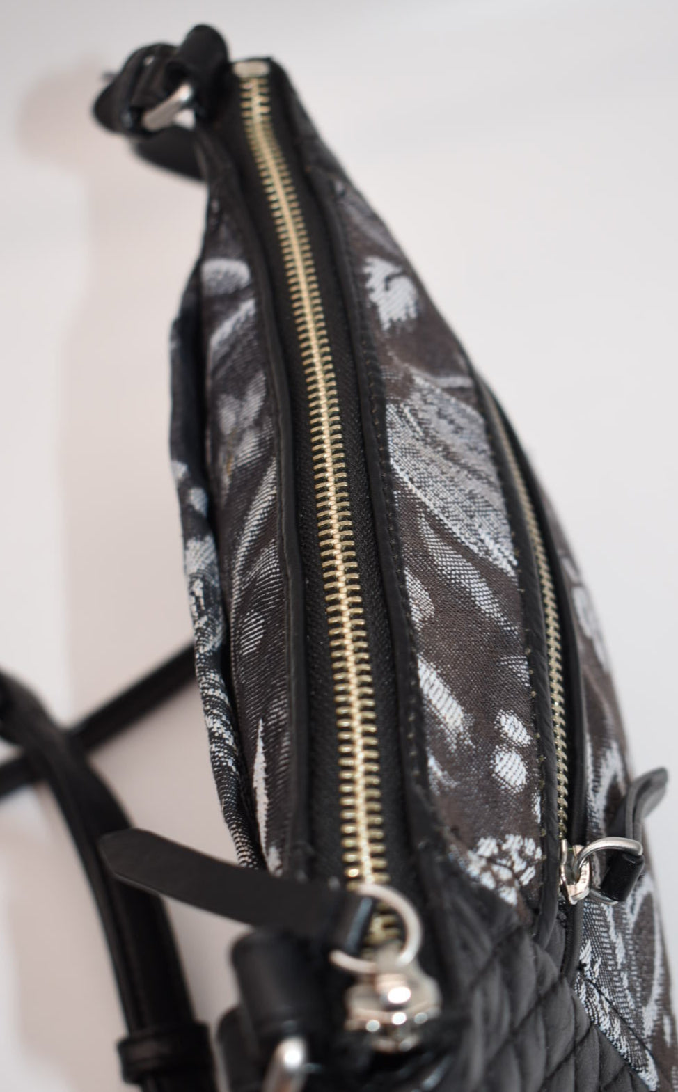 Vera Bradley Carryall Crossbody Bag in "Foxwood Navy" Pattern