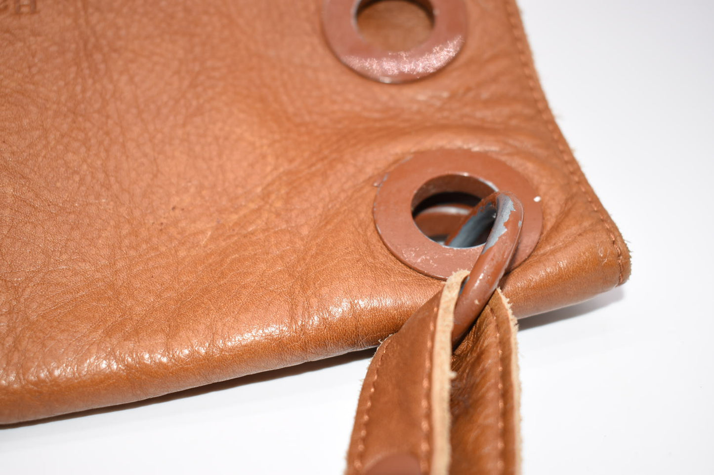 Hammit Leather Reversible Dune Crossbody Bag