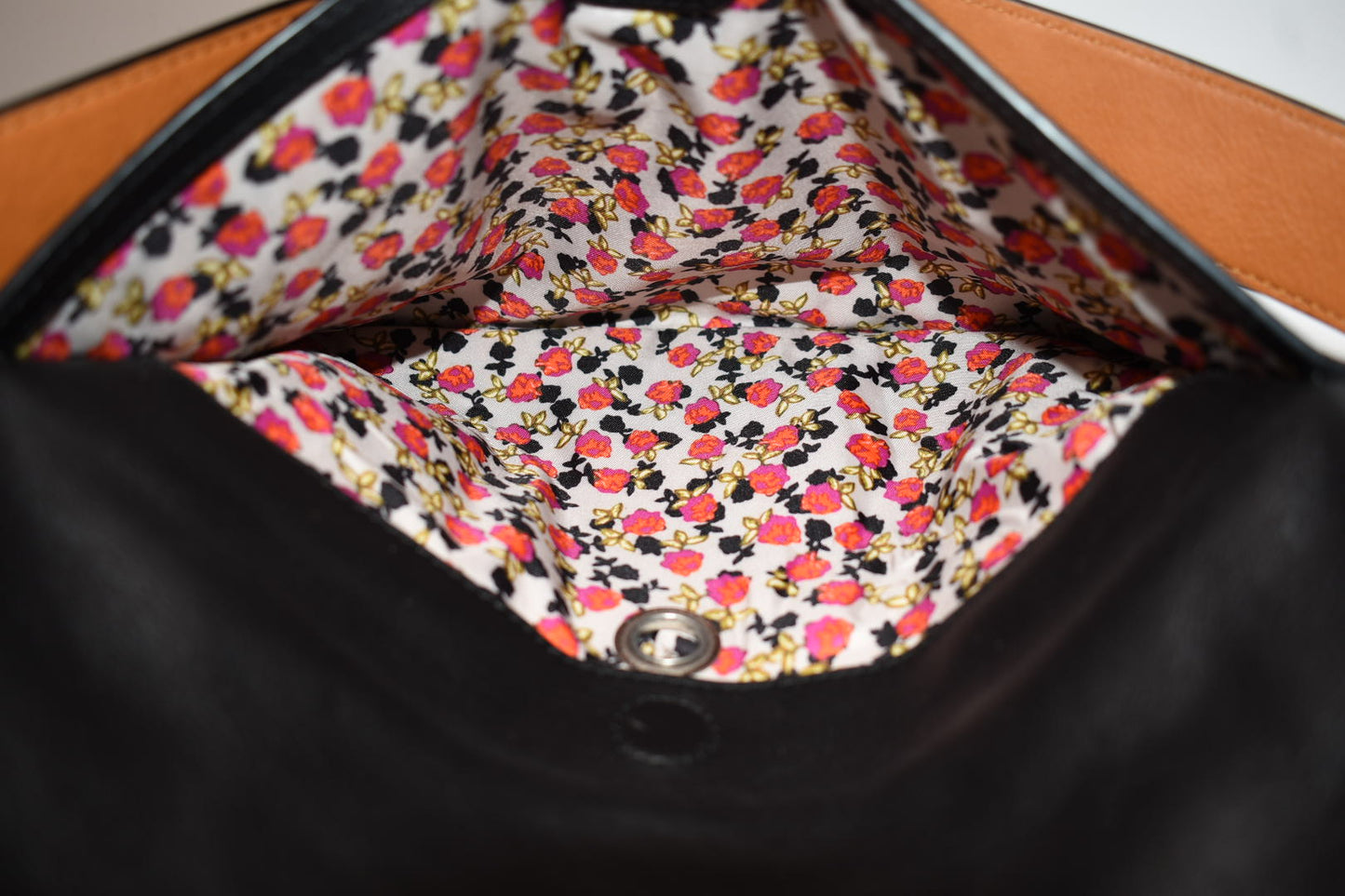 Vera Bradley Gallatin Leather Sidesaddle Convertible Crossbody in Black