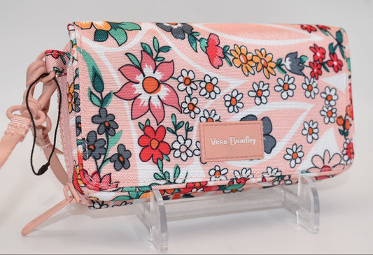 Vera Bradley Reactive RFID All-in-One Crossbody Bag in "Prairie Paisley" Pattern