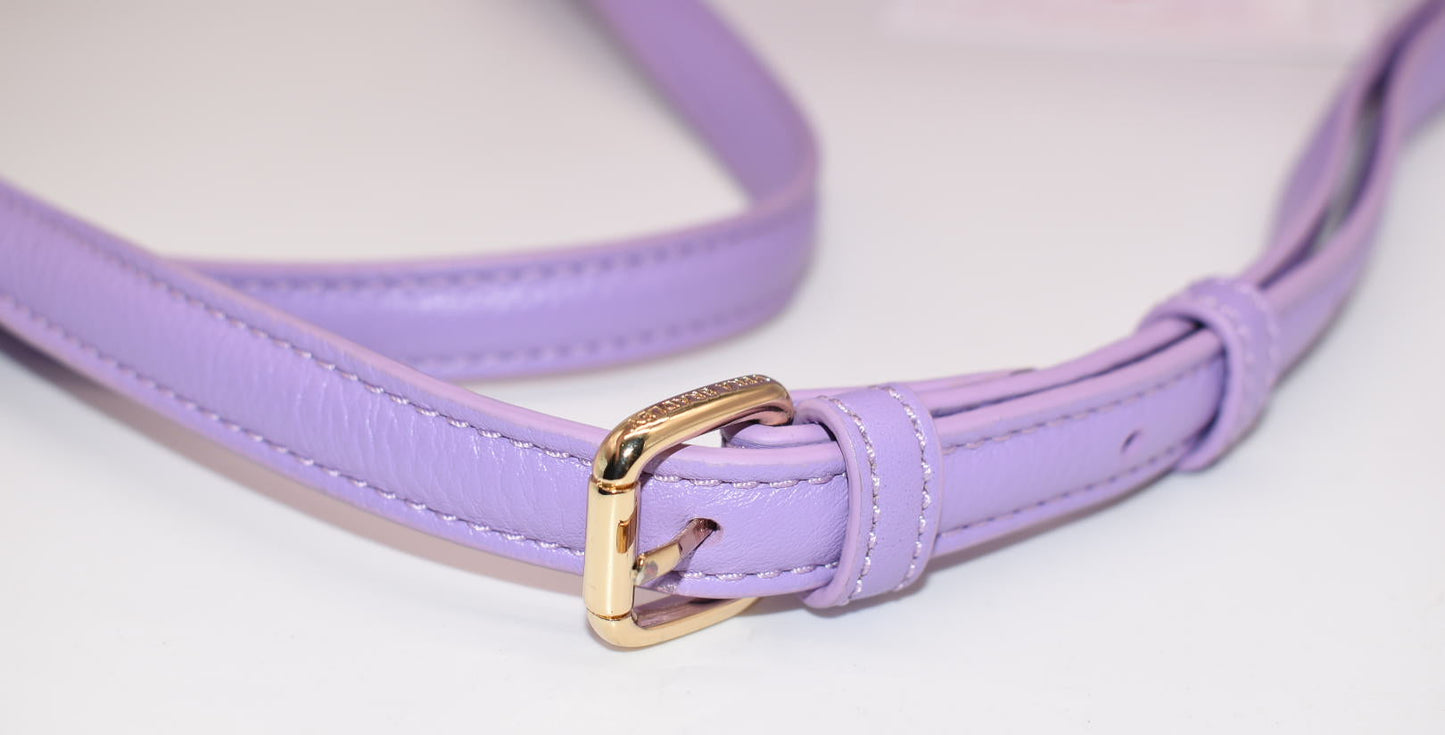 Vera Bradley Quilted Leather Molly Crossbody Bag in Lavendar