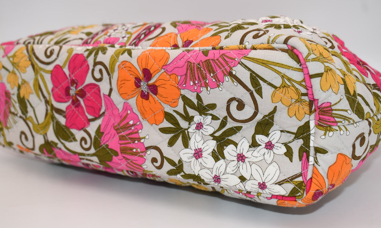 Vera Bradley Abby Top-Handle Tote Bag in "Tea Garden" Pattern