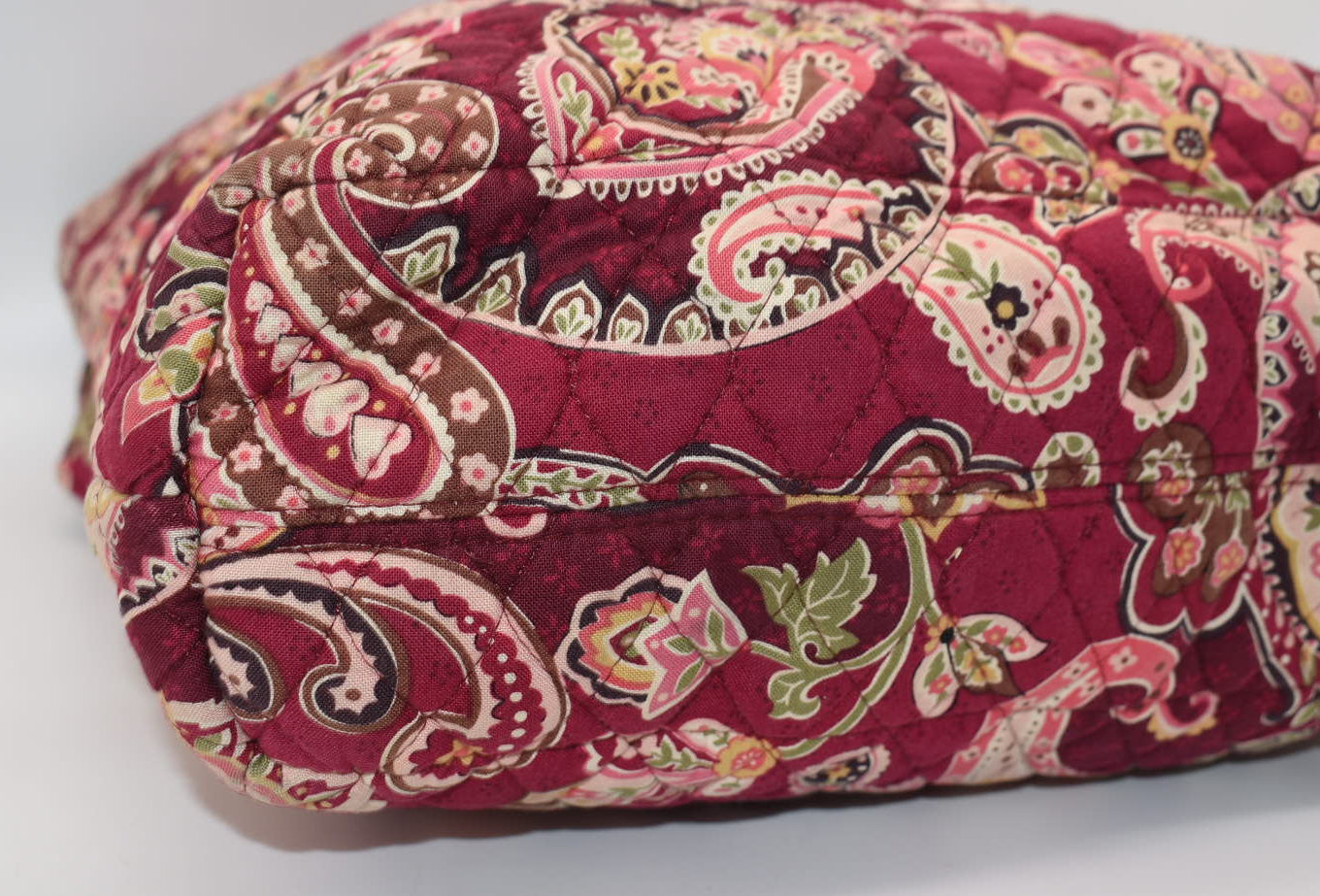Vera Bradley Quilted Cotton Tote Bag in "Piccadilly Plum" Pattern