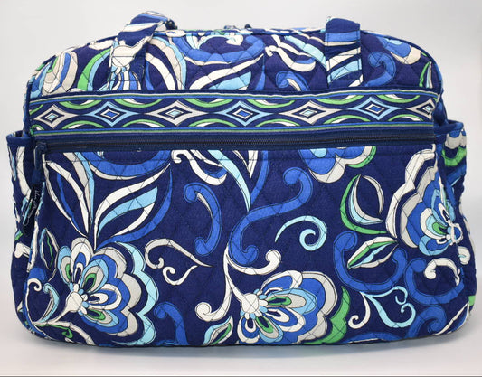 Vera Bradley Travel Diaper Baby Bag in "Mediterranean Blue" Pattern