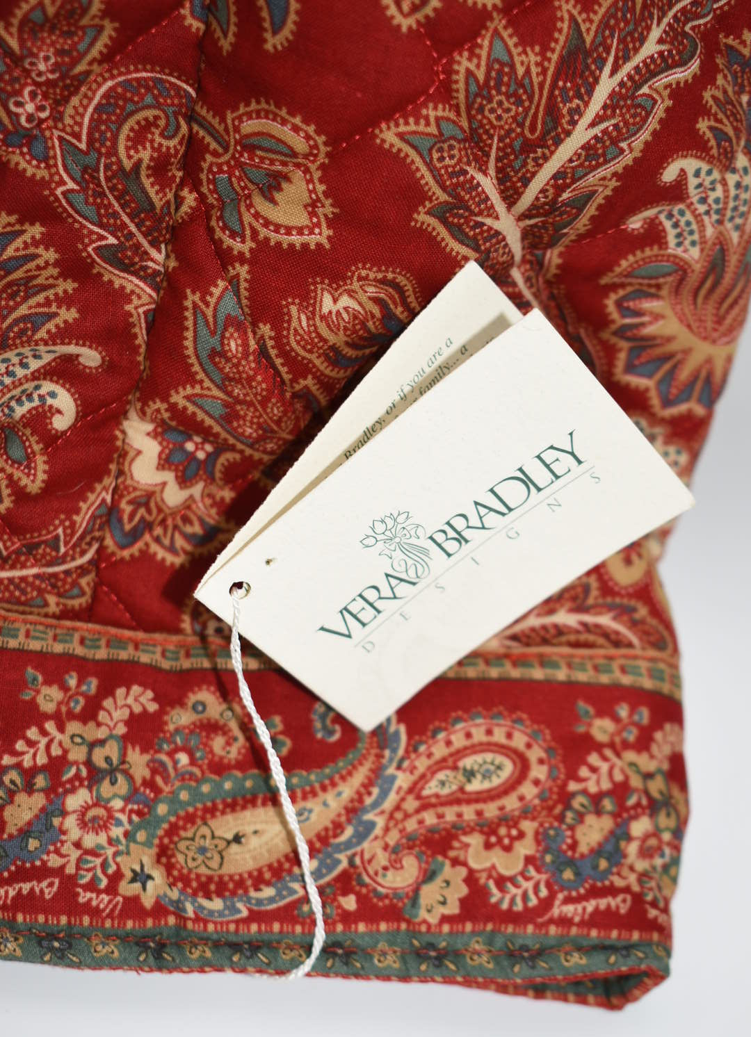 Vintage Vera Bradley Quilted Large Jacket in "Windsor -1995" Pattern