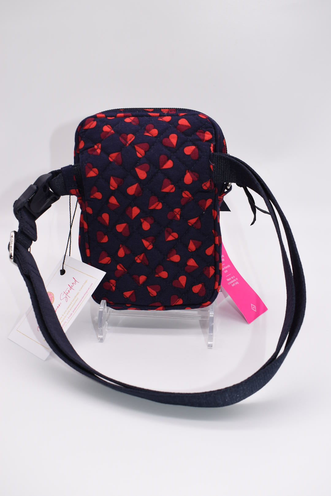 Vera Bradley RFID Convertible Crossbody Bag in Sweet Hearts