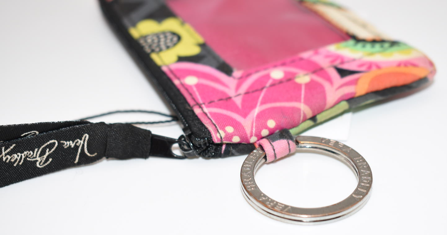 Vera Bradley Zip ID Case in "Ziggy Zinnia" Pattern