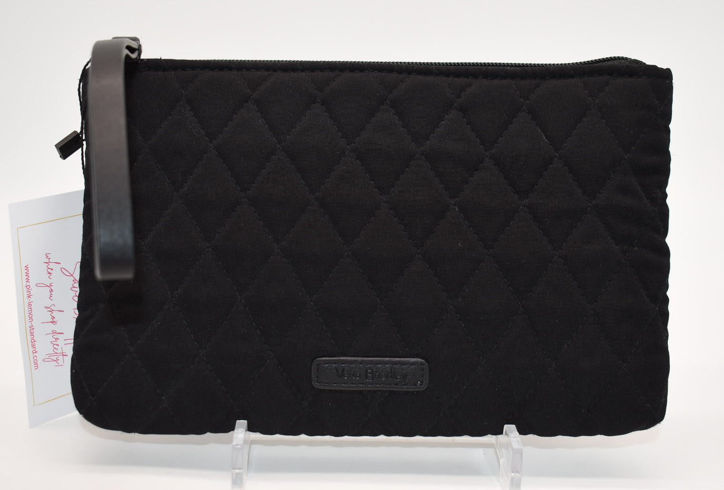 Vera Bradley Microfiber RFID All-Day Simple Wristlet in Black