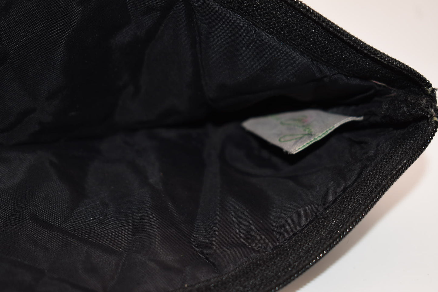 Vera Bradley Brush & Pencil Cosmetic Zip Pouch in "Classic Black" Pattern