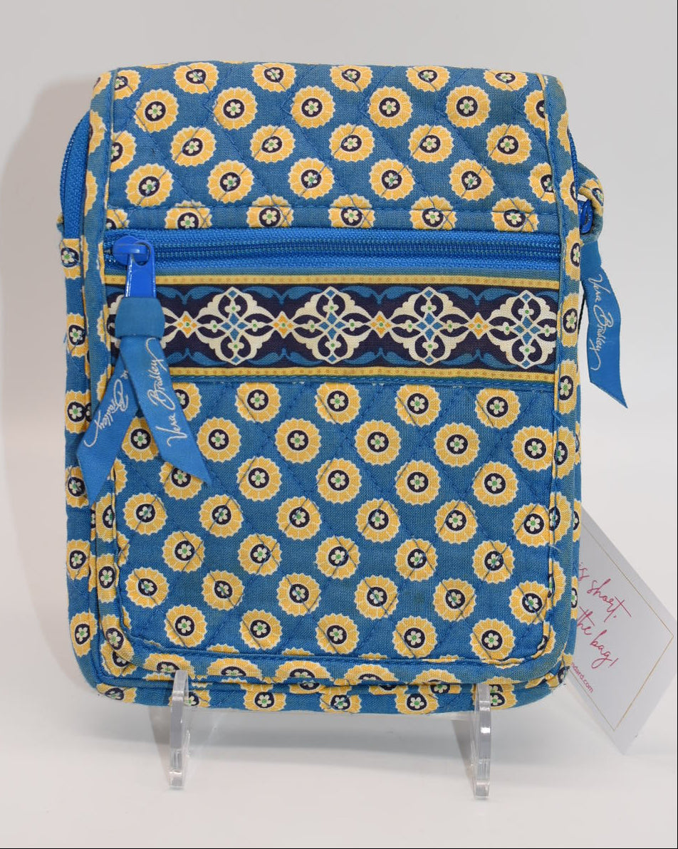 Vera Bradley Mini Hipster Crossbody Bag in "Riveria Blue" Pattern