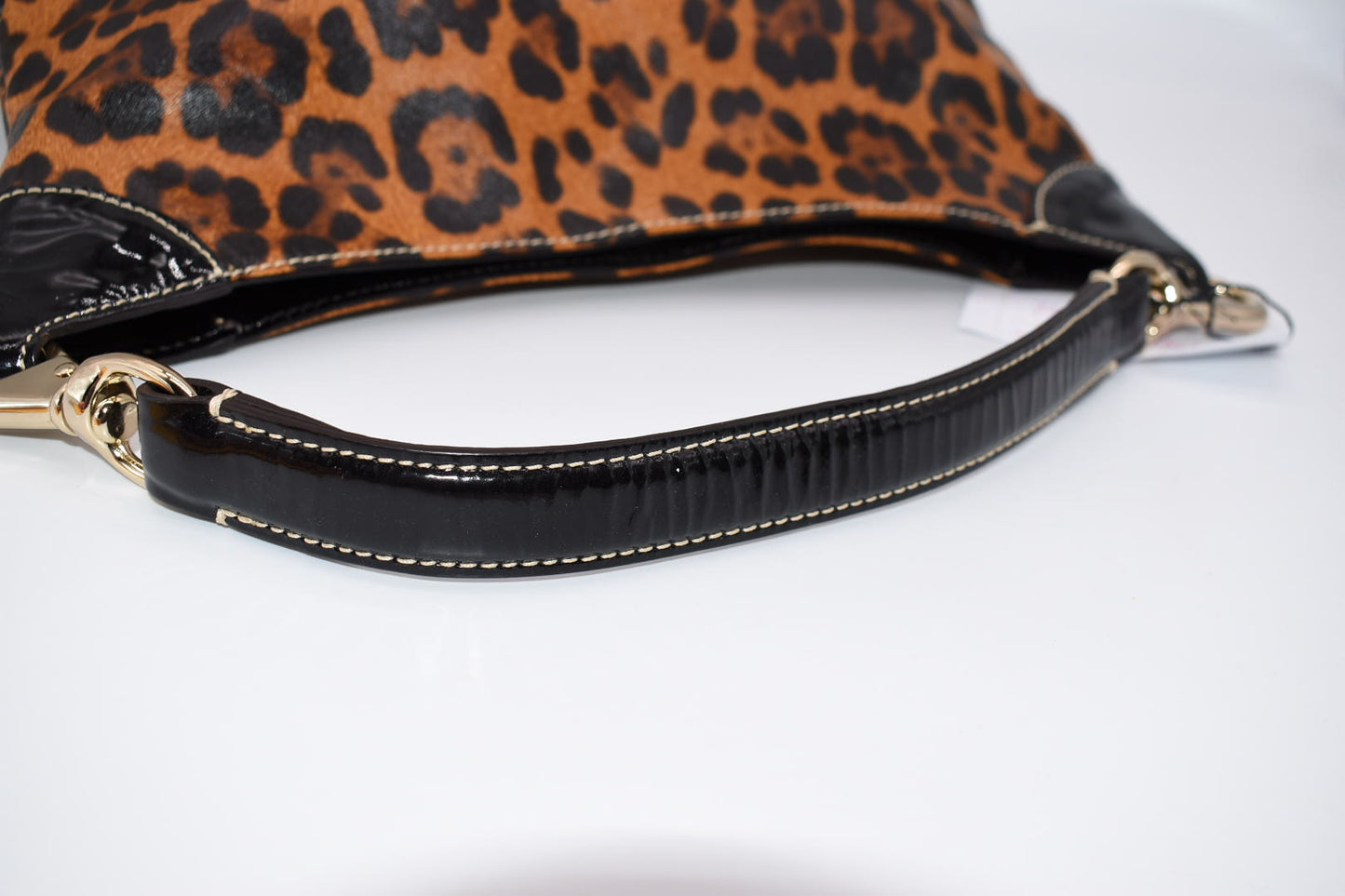 Dooney & Bourke Frederica Patent Leather Shoulder Bag in Leopard