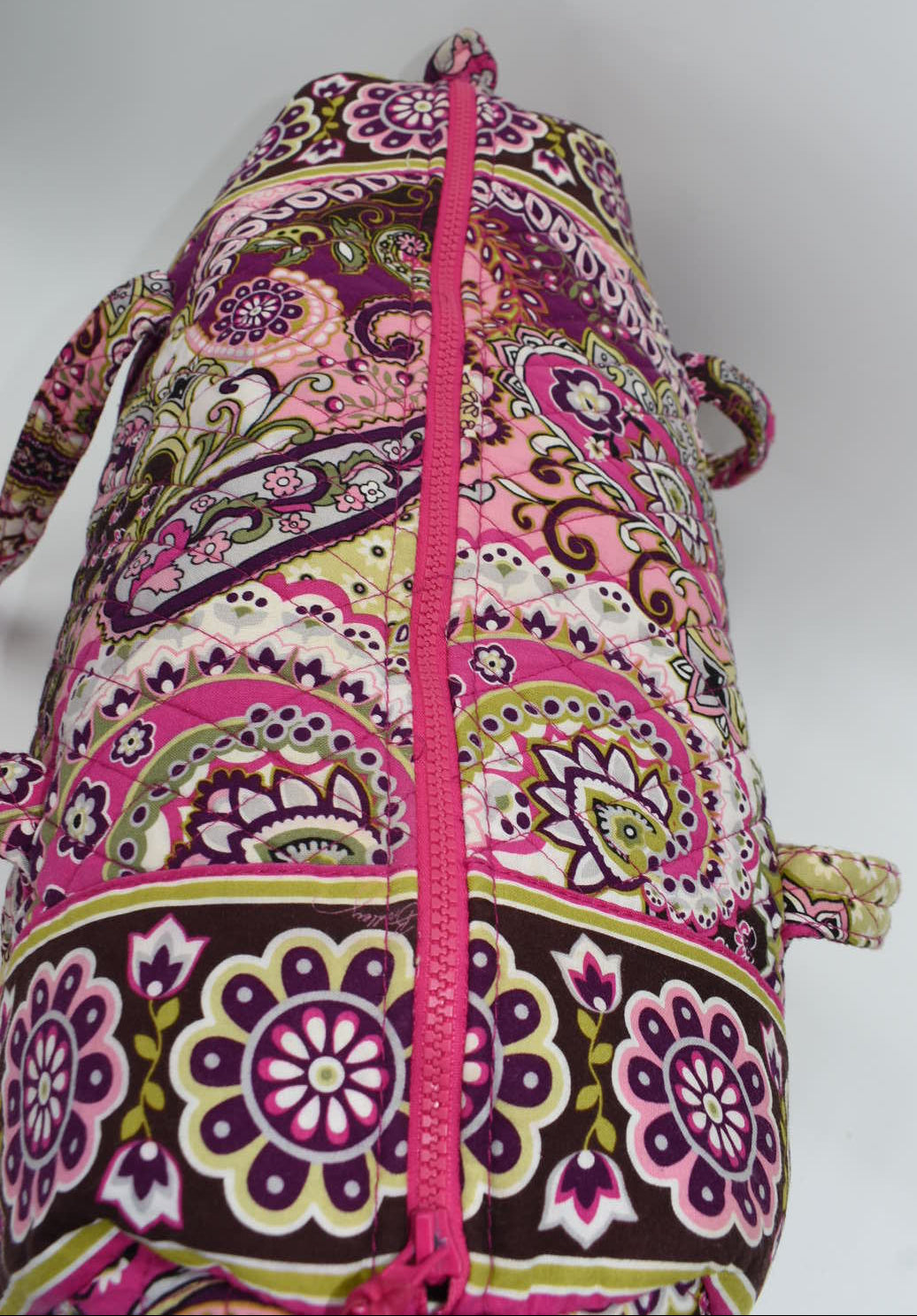 Vera Bradley Medium Duffel Bag in "Very Berry Paisley" Pattern