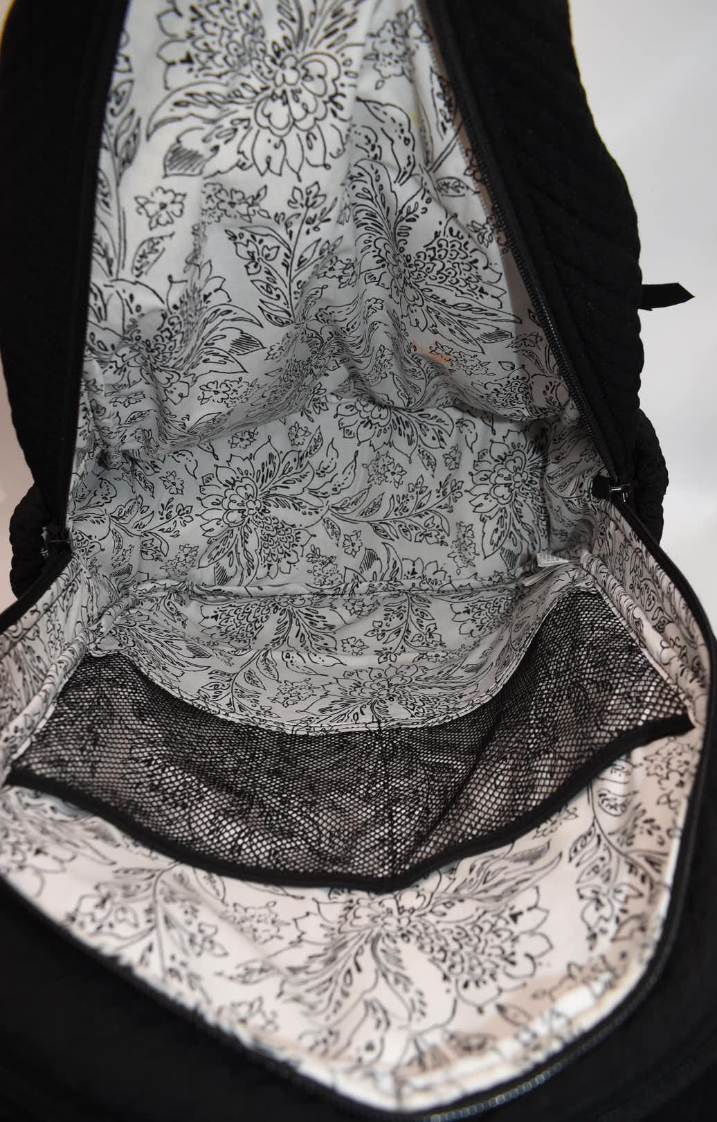 Vera Bradley Microfiber Campus Backpack in Black