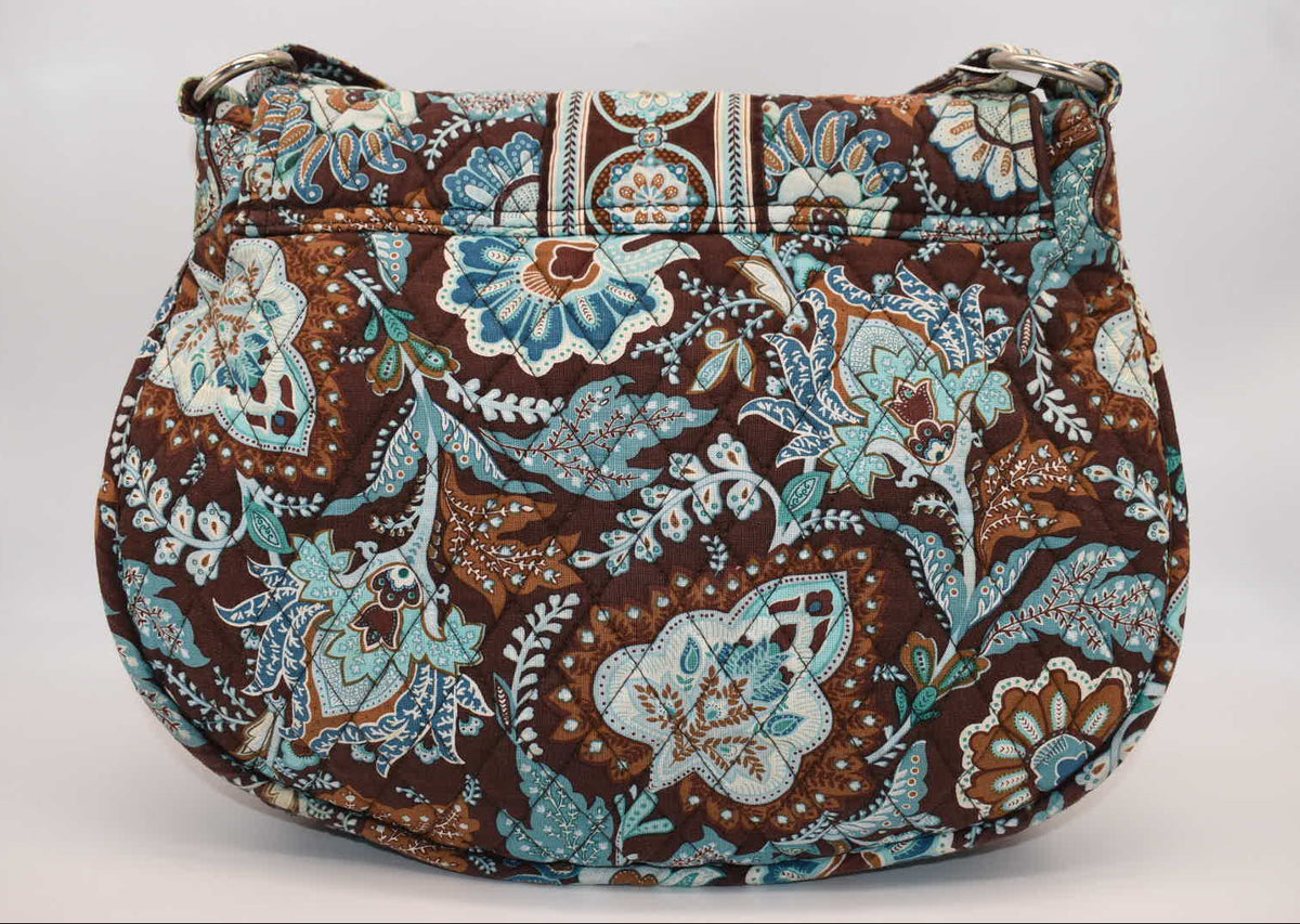 Vera Bradley Saddle Up Convertible Crossbody Bag in "Java Blue" Pattern