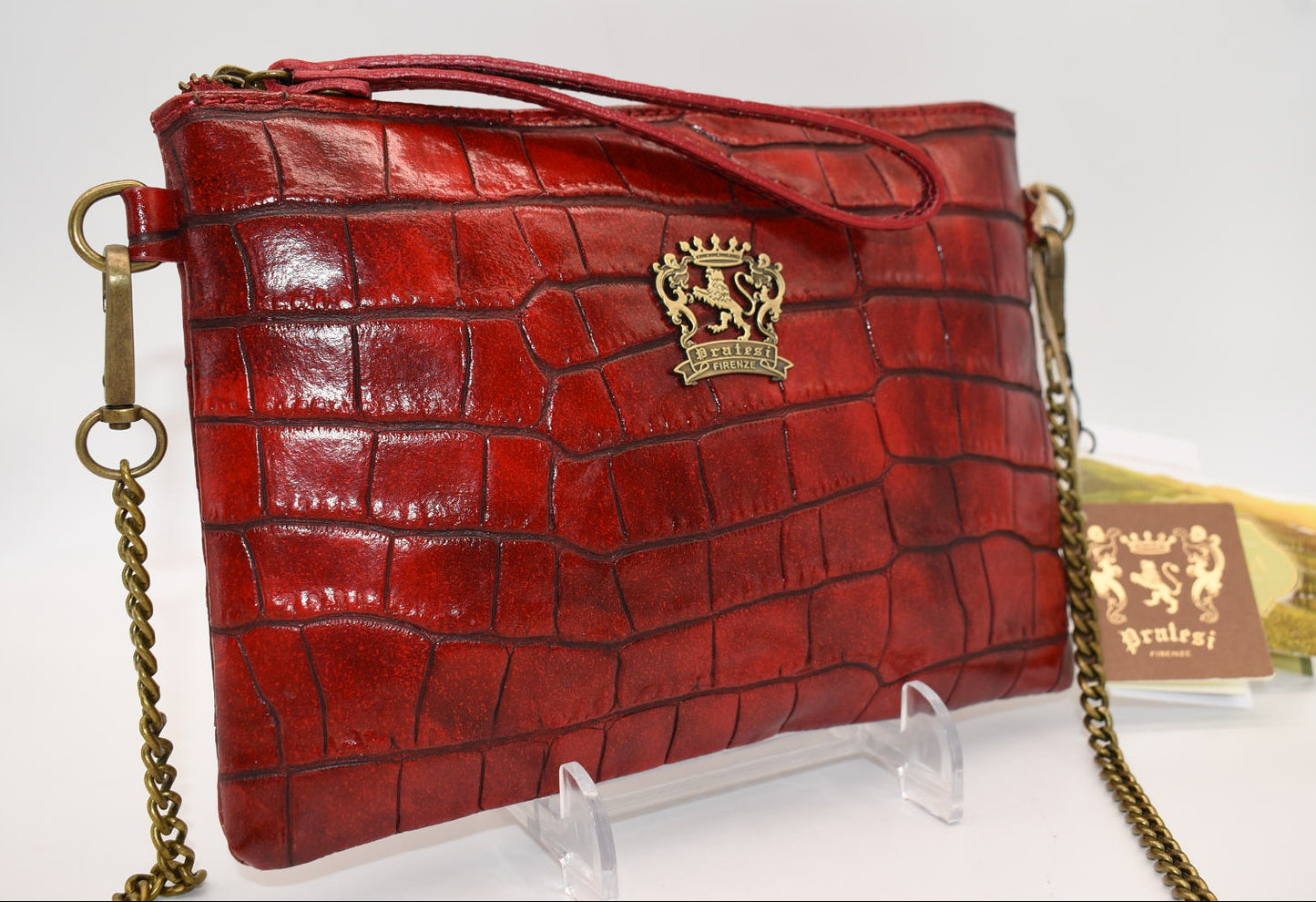 Pratesi Rufina K253/23 Shoulder Bag in Cow Leather - King Cherry