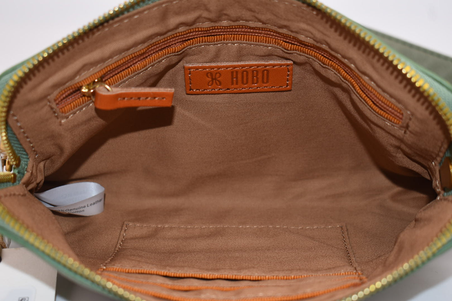 HOBO Fern Leather Slim Belt Bag in Watercress