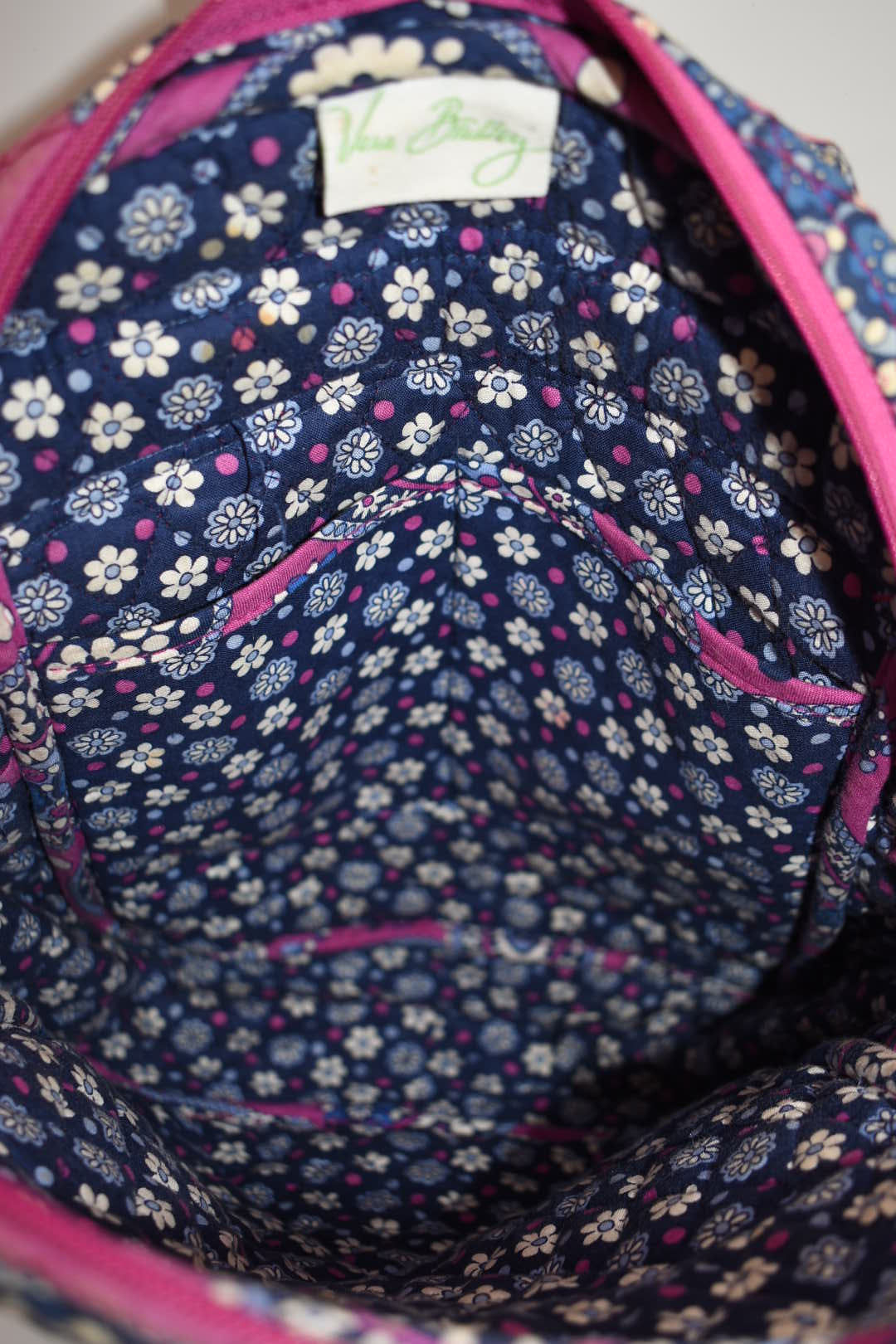 Vera Bradley Small Quilted Cotton Backpack in "Boysenberry" Pattern