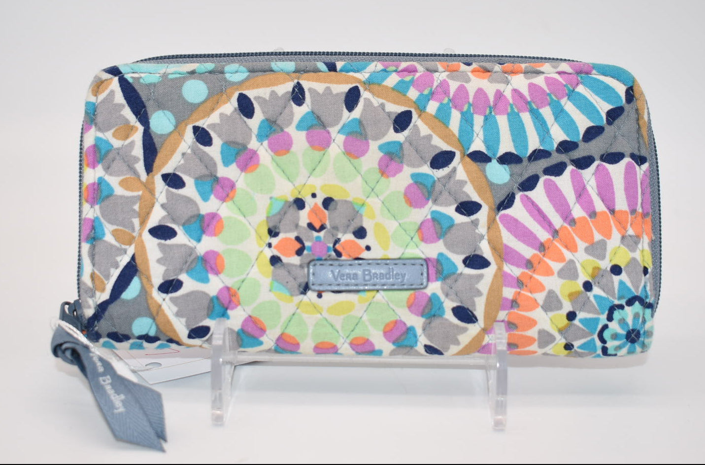 Vera Bradley RFID Accordion Wallet in "Sunny Medallion" Pattern