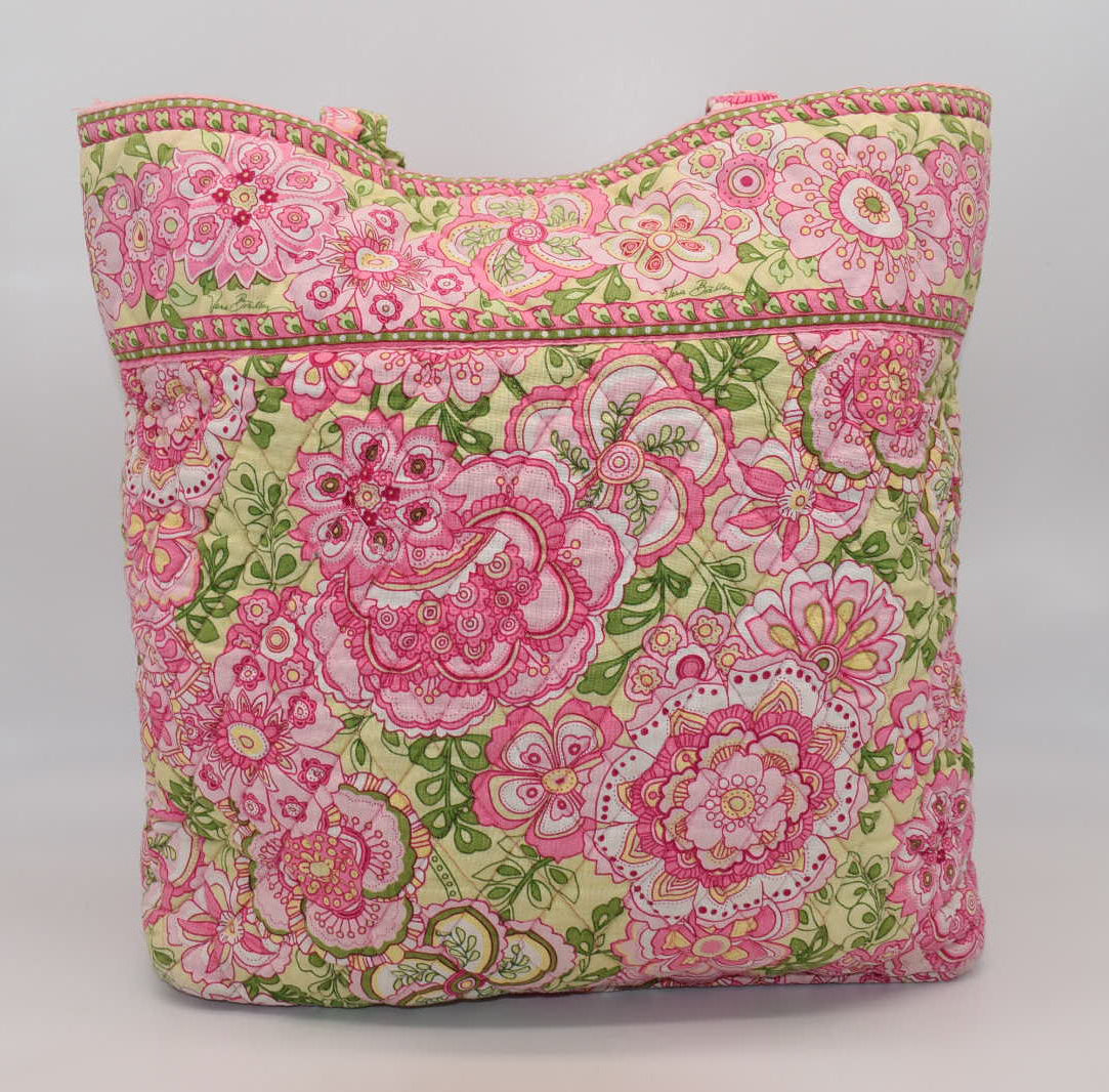Vera Bradley Quilted Cotton Everyday Tote Bag in "Petal Pink" Pattern