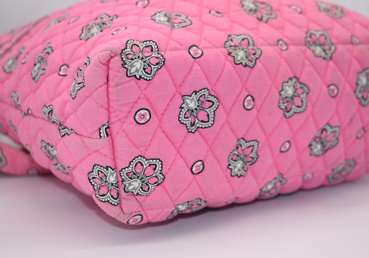 Vera Bradley Quilted Cotton Everyday Tote Bag in "Pink Bandana" Pattern