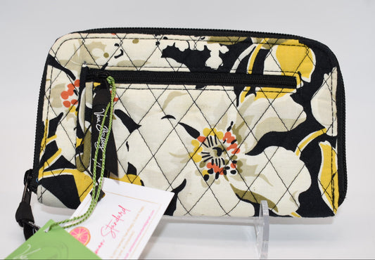 Vera Bradley Zip-Around Wallet in "Dogwood" Pattern